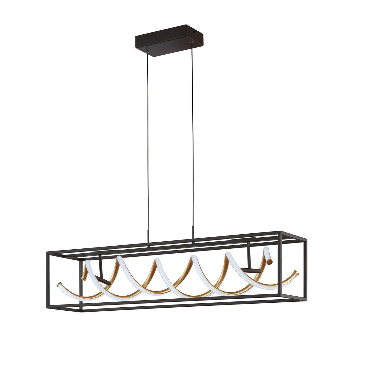 LED-HÄNGELEUCHTE 90/150 cm  - Schwarz, Design, Metall (90/150cm) - Fischer & Honsel