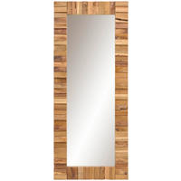 STENSKO OGLEDALO, 70/170/4 cm les  - barva tikovine, Trend, steklo/les (70/170/4cm) - Landscape