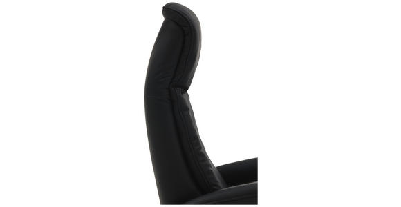 RELAXSESSEL in Leder Anthrazit - Chromfarben/Anthrazit, Design, Leder/Metall (71/99/83cm) - Dieter Knoll