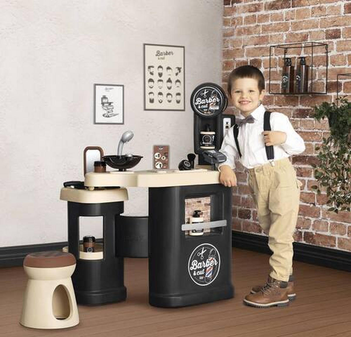 DJEČJI SET ZA OBLIKOVANJE KOS  Smoby Barber&Cut  - višebojno, Basics, plastika (26/54,90/68,90cm) - Simba