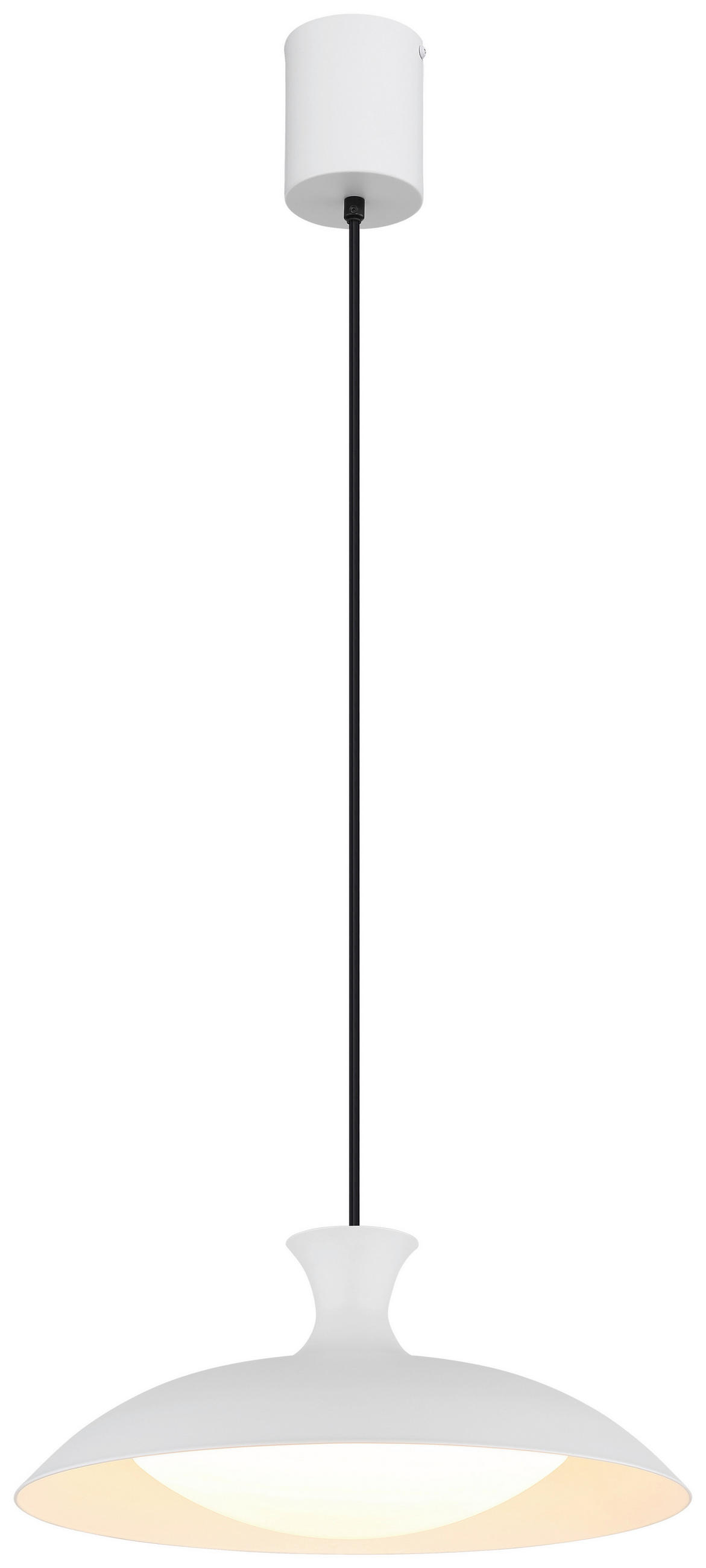 LED-HÄNGELEUCHTE 40/150 cm  - Opal/Weiß, Trend, Kunststoff/Metall (40/150cm) - Collet's Monde