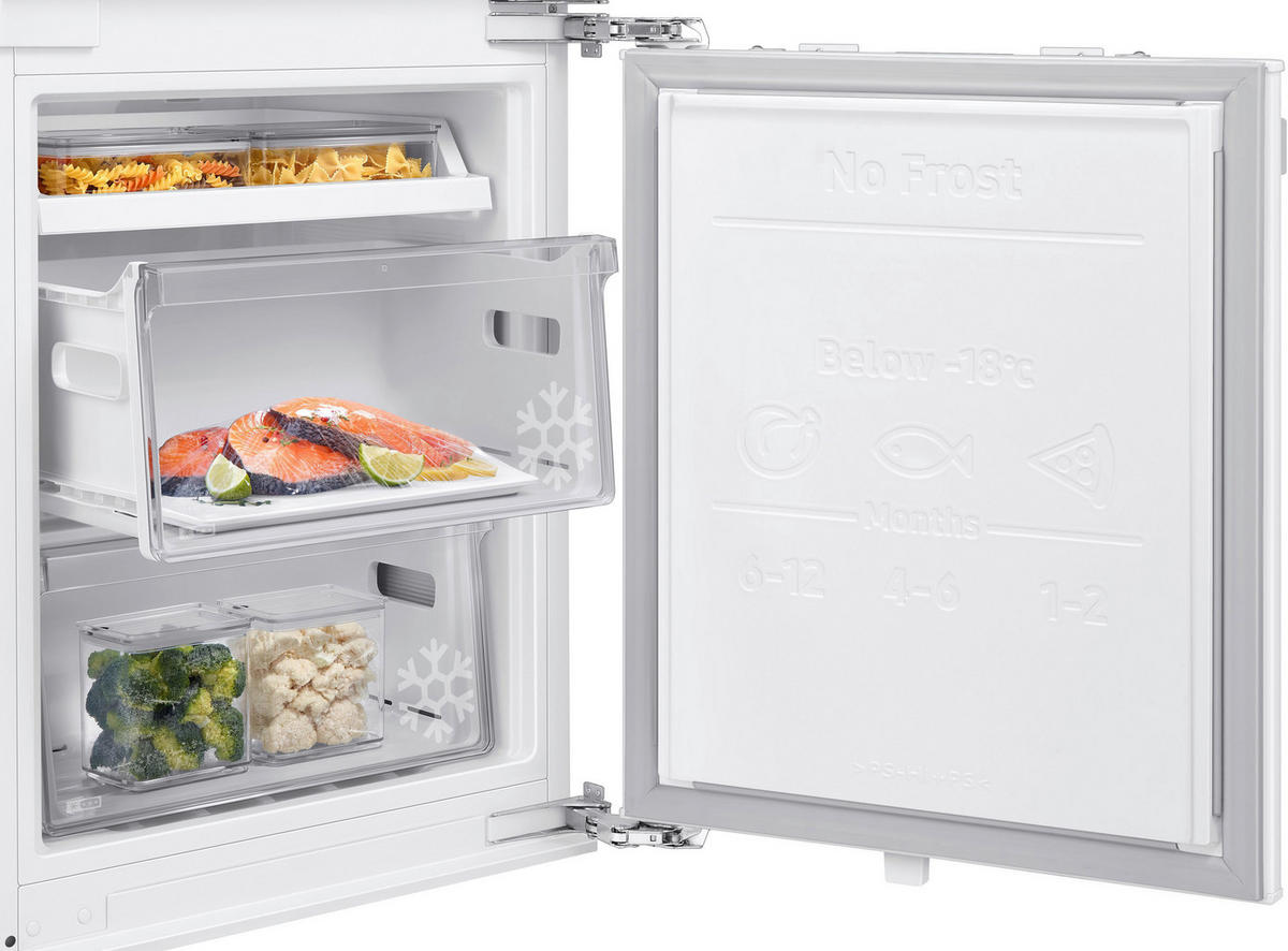 KÜHL-GEFRIER-KOMBINATION 54,0/177,5/55,0 cm BRB80F26ADF0EF  - Weiß, Basics, Glas/Kunststoff (54,0/177,5/55,0cm) - Samsung