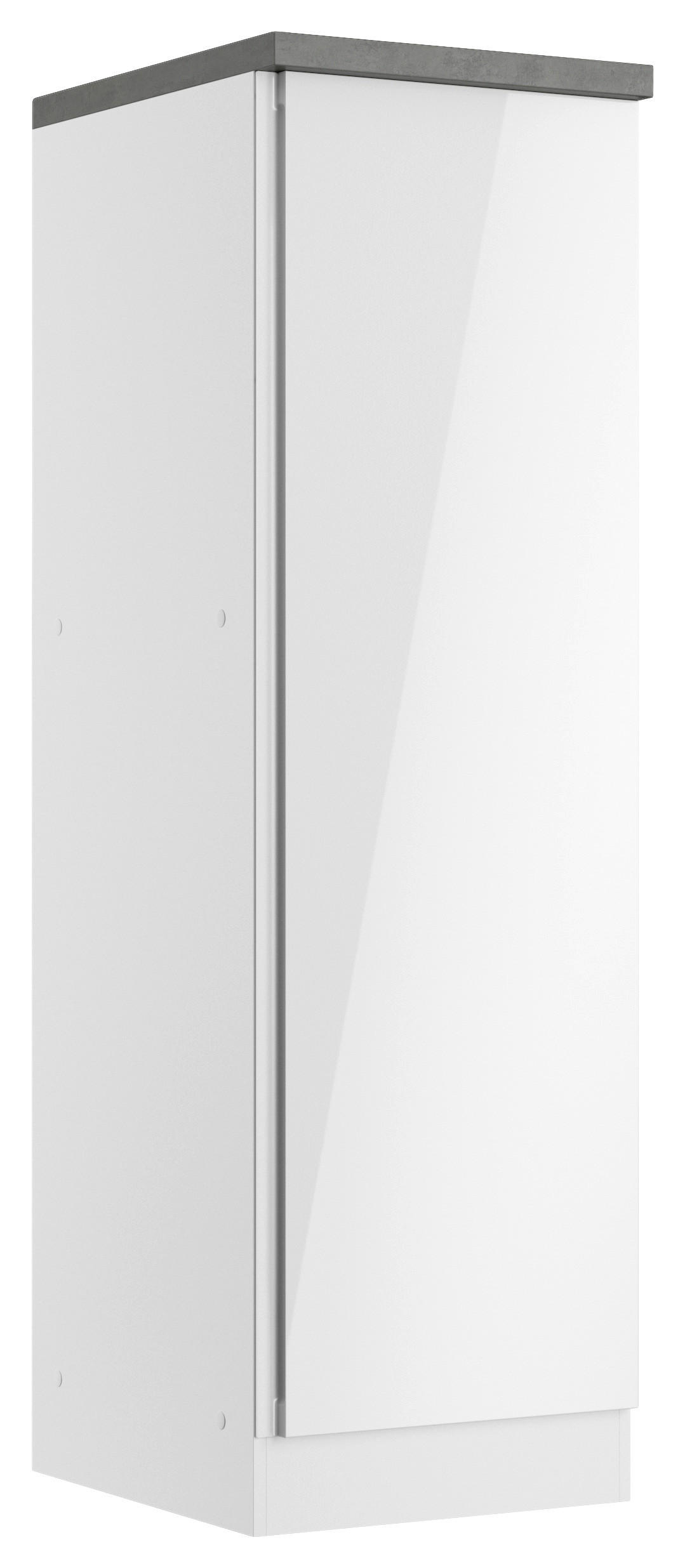 APOTHEKERSCHRANK 50/166/60 cm  in Grau, Weiß, Weiß Hochglanz  - Weiß Hochglanz/Weiß, LIFESTYLE, Holzwerkstoff (50/166/60cm) - Held
