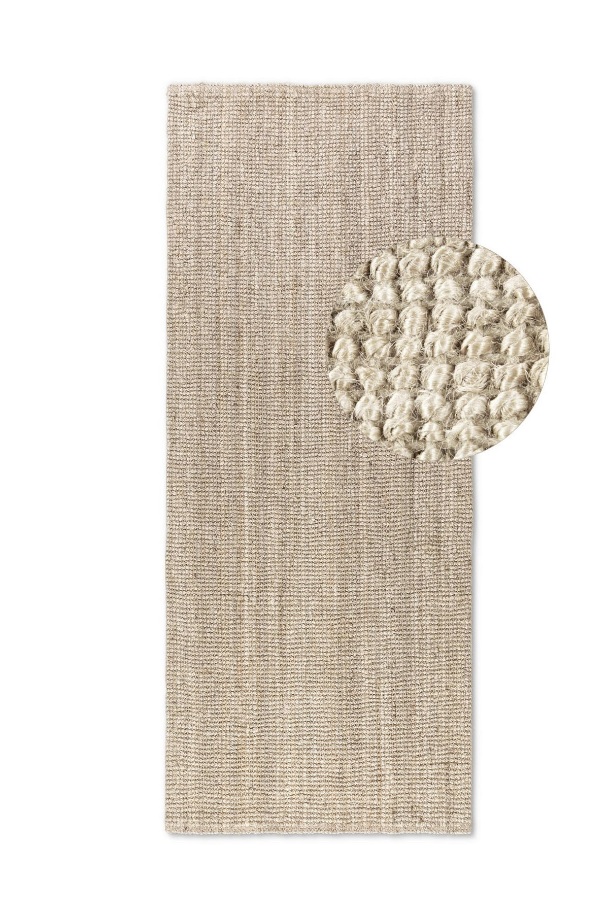 JUTETEPPICH 80/200 cm Bouclé Champagner  - Champagner, Basics, Textil (80/200cm)