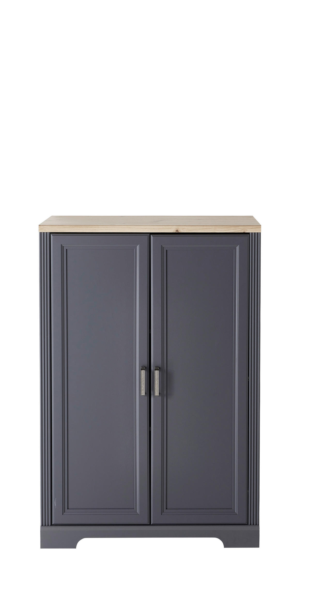 Dulap Pentru Acte  86/127/38 cm  - grafit/stejar Artisan, Romantik / Landhaus, material pe bază de lemn (86/127/38cm) - Landscape