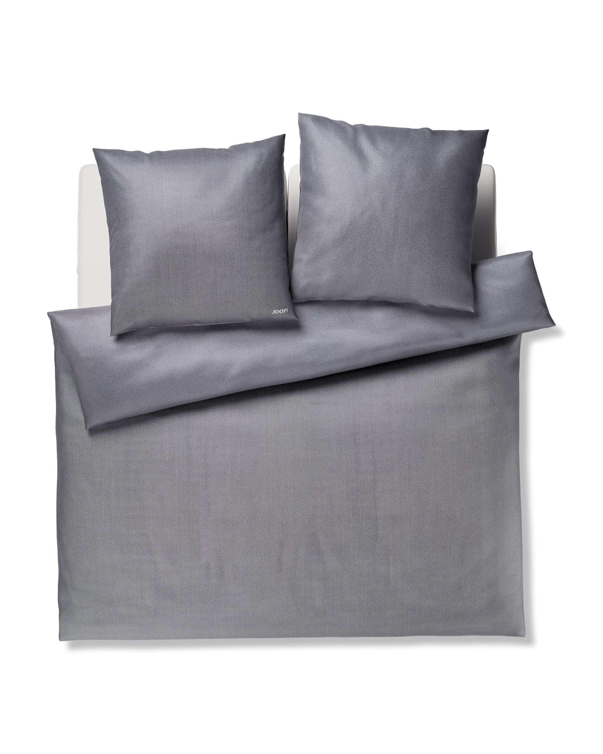 BETTWÄSCHESET 3-teilig Herringbone Makosatin 200/210 cm  - Anthrazit, Modern, Textil (200/210cm) - Joop!