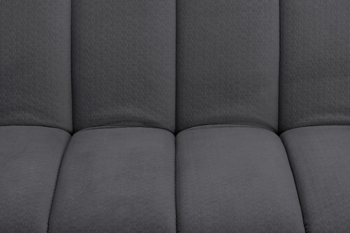 JUGEND- UND KINDERSOFA Flanell Dunkelgrau  - Dunkelgrau/Schwarz, MODERN, Holz/Textil (180/81/93cm) - P & B