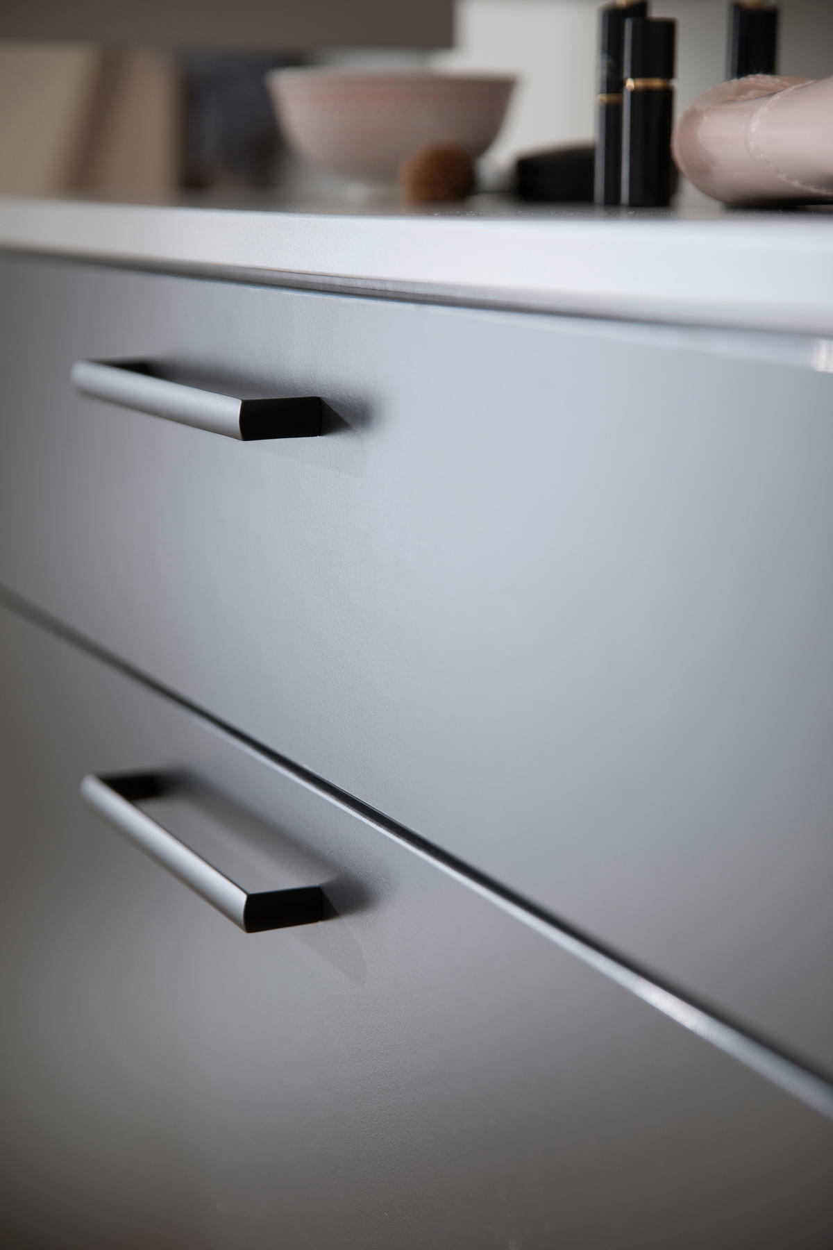 GARDEROBE 3-teilig  in 220/200/38 cm  - Anthrazit/Grau, KONVENTIONELL, Holzwerkstoff (220/200/38cm) - Moderano