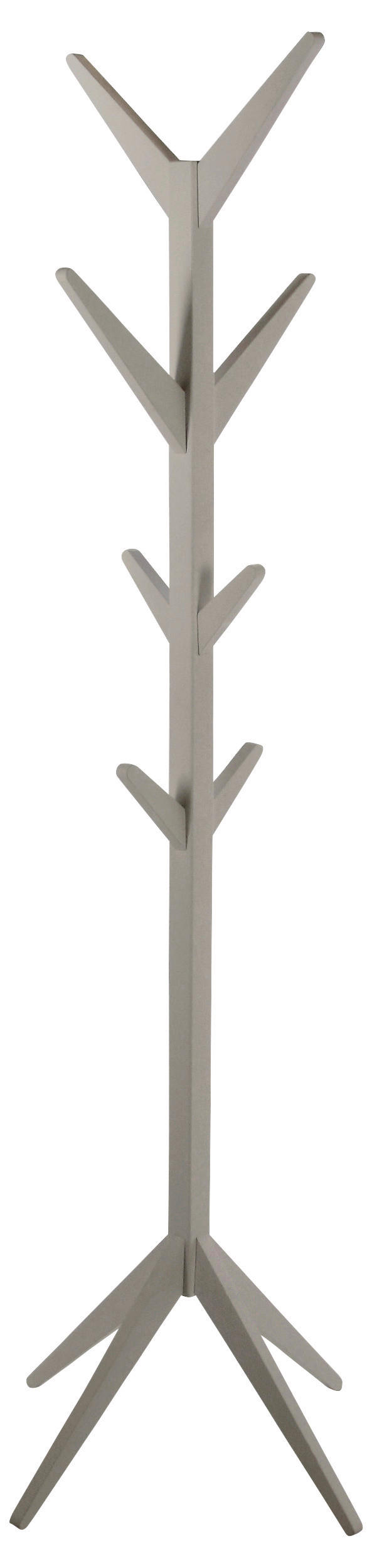 ŠATNÍ STOJAN - šedá, kompozitní dřevo (42/178/42cm)