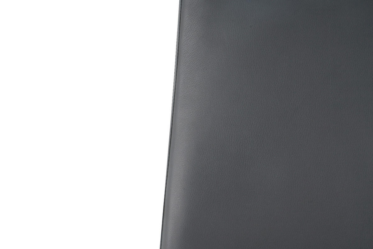 STUHL-SET 2 Stück  in Lederlook  - Schwarz/Grau, Design, Kunststoff/Textil (42/98/56cm) - Livetastic