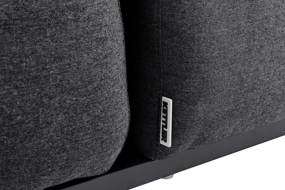 SONNENLIEGE 213/33/90 cm  - Anthrazit/Grau, Basics, Textil/Metall (213/33/90cm) - Kettler