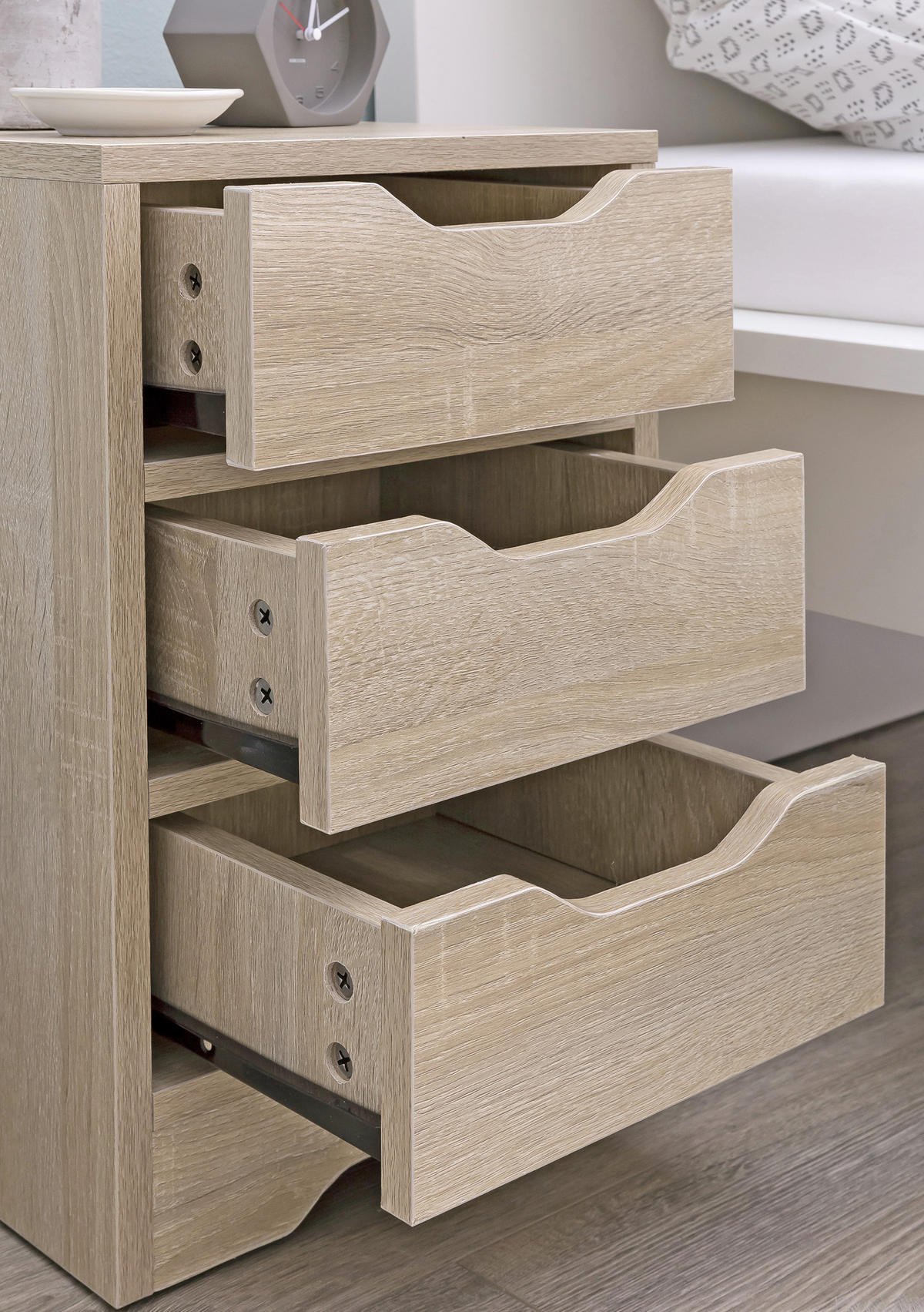 NACHTSCHRANK 31/49/31 cm  - Eichefarben, MODERN, Holzwerkstoff (31/49/31cm) - MID.YOU