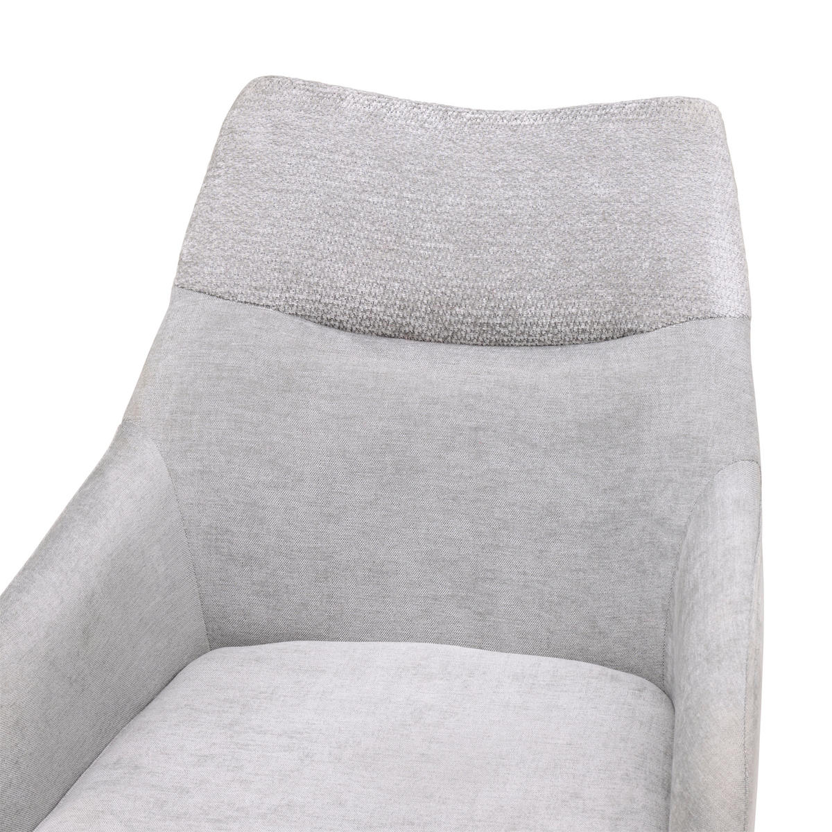 ARMLEHNSTUHL   Chenille  - Schwarz/Grau, Basics, Textil/Metall (60/86/55cm) - Livetastic