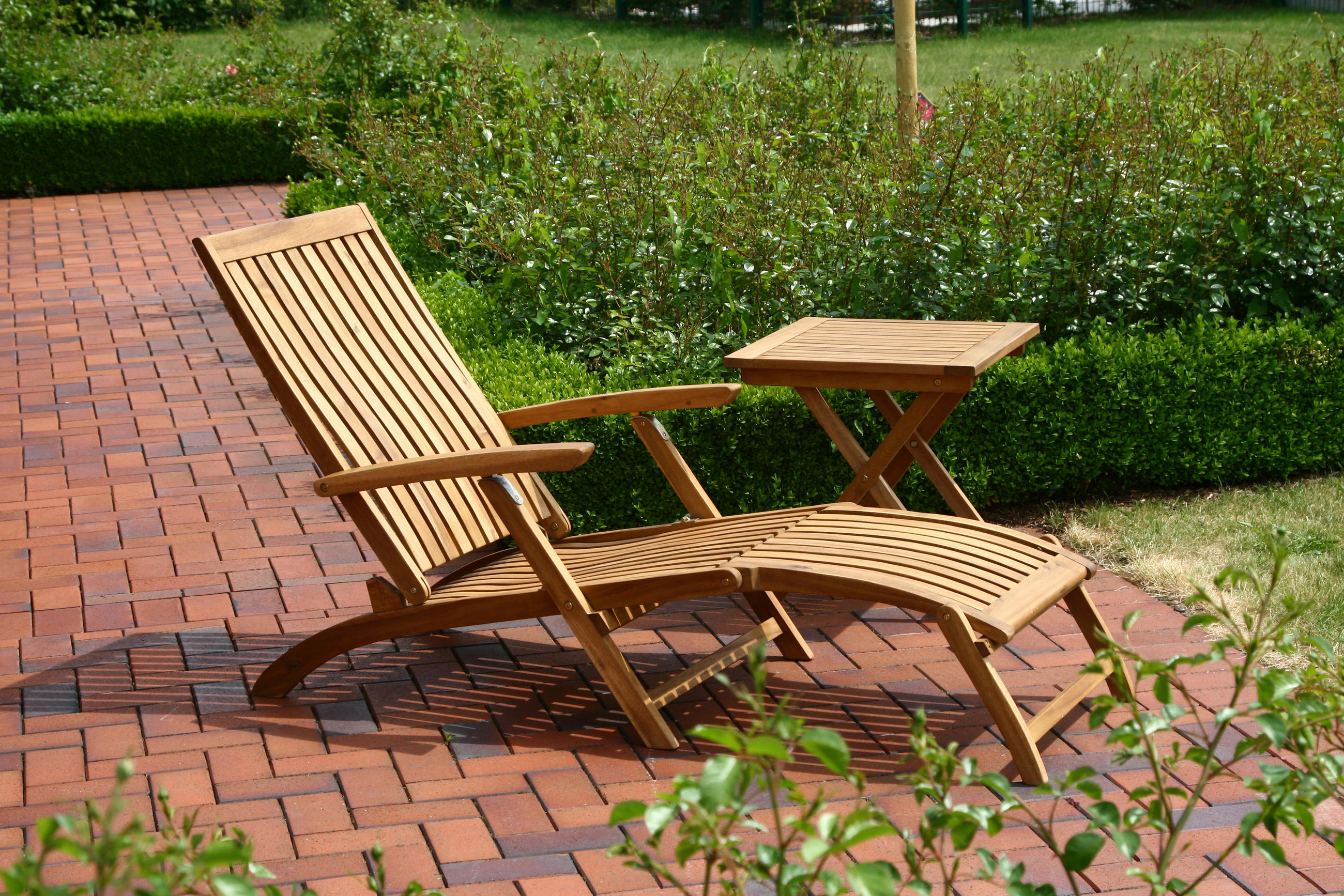 BÄDERLIEGE Akazie Akaziefarben  - Akaziefarben, KONVENTIONELL, Holz (60/90/147cm) - Siena Garden
