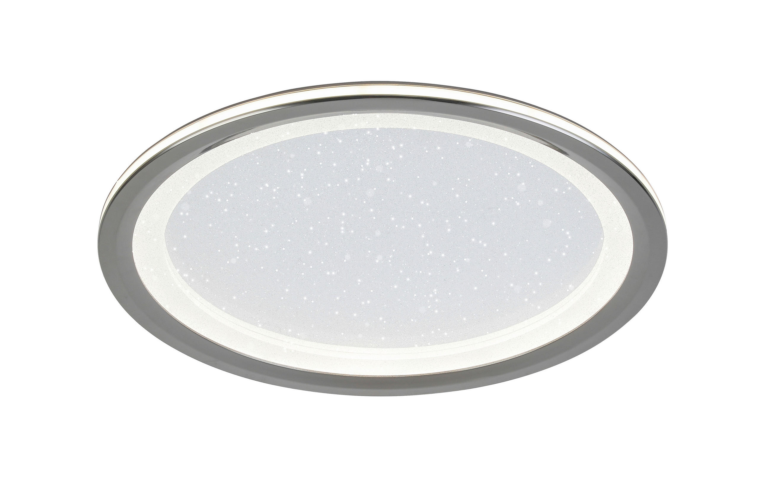 LED-DECKENLEUCHTE 40/6 cm   - Chromfarben/Schwarz, Trend, Kunststoff/Metall (40/6cm) - Novel