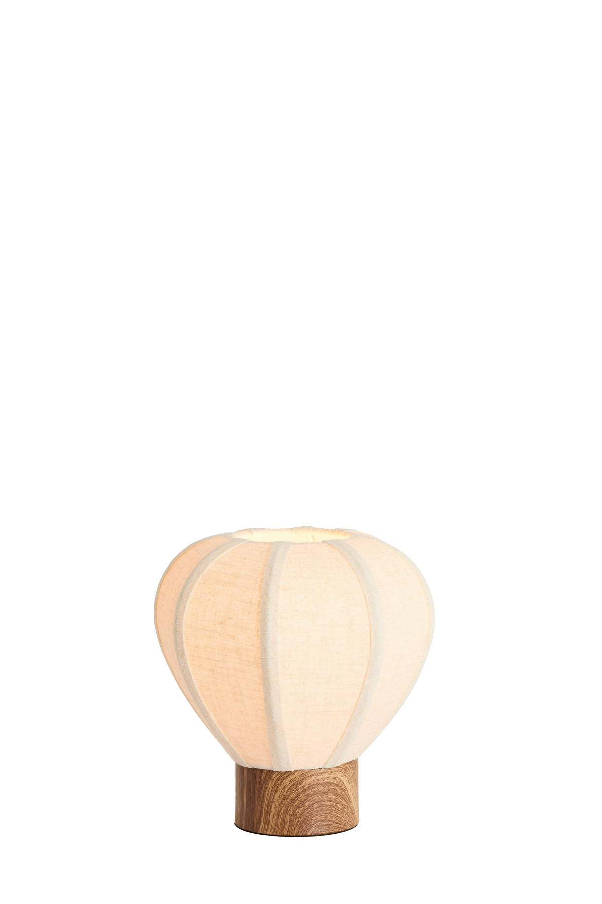 TISCHLEUCHTE Kyzo 23/23,5 cm  - Weiß, ROMANTIK / LANDHAUS, Kunststoff/Textil (23/23,5cm) - Light & Living