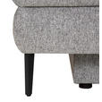 SCHLAFSOFA  mit Liegefunktion, Stoffauswahl Webstoff Grau  - Schwarz/Grau, Design, Kunststoff/Textil (200/90/100cm) - Venda