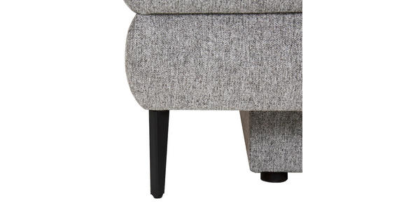 SCHLAFSOFA  mit Liegefunktion, Stoffauswahl Webstoff Grau  - Schwarz/Grau, Design, Kunststoff/Textil (200/90/100cm) - Venda