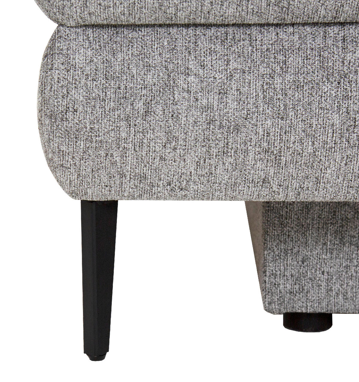 ZOFA S POSTELJNO FUNKCIJO,  siva tekstil  - črna/siva, Design, kovina/umetna masa (200/90/100cm) - Venda