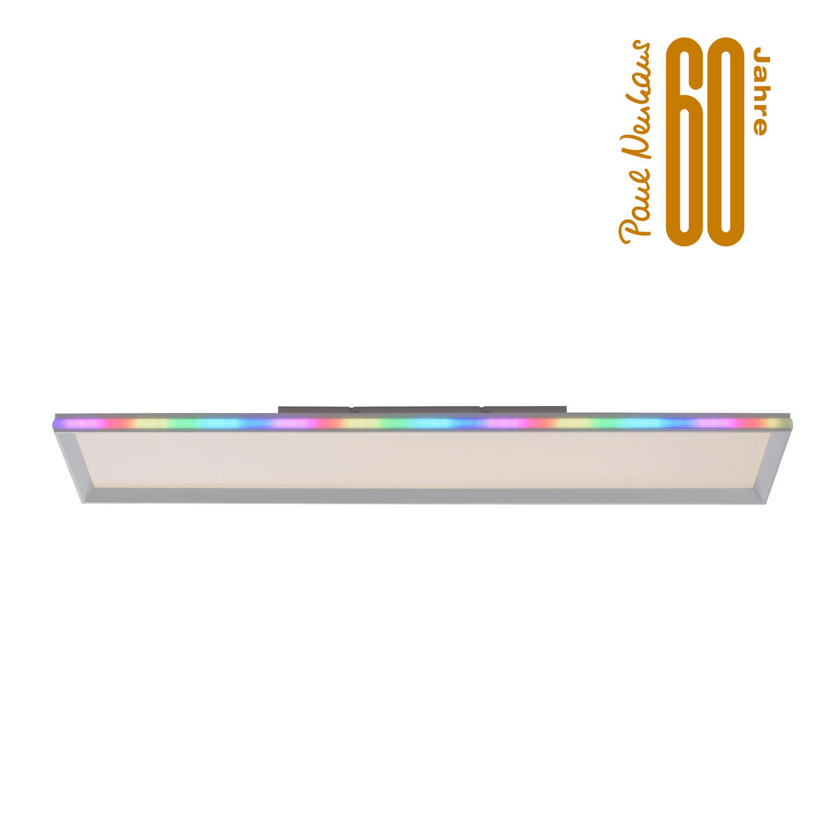 PLAFONIERĂ CU LED - alb, Design, plastic/metal (100/25/6cm)