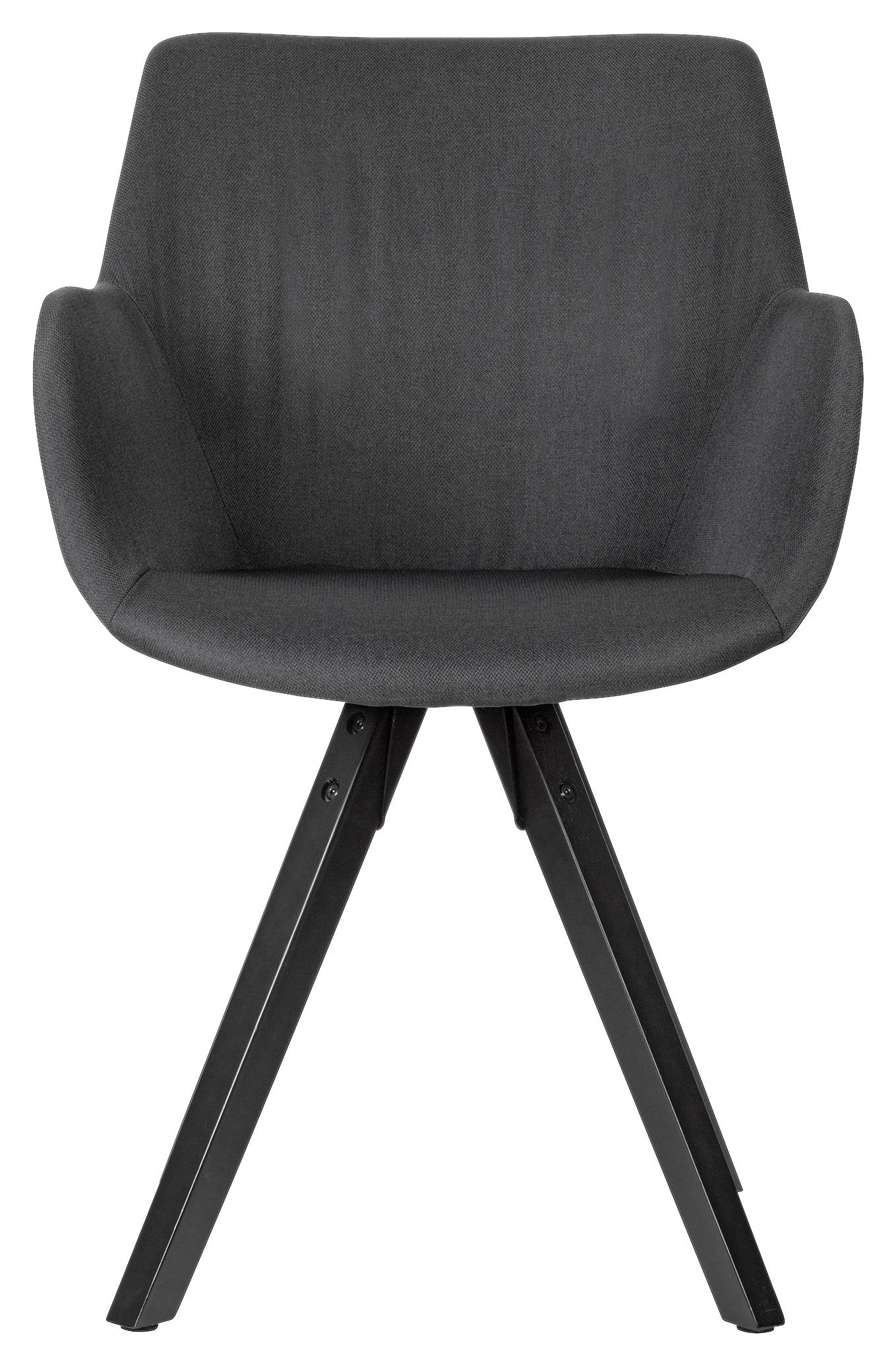 SET NASLANJAČEV, tekstil črna  - črna, Moderno, tekstil/les (54/85/58cm) - MID.YOU