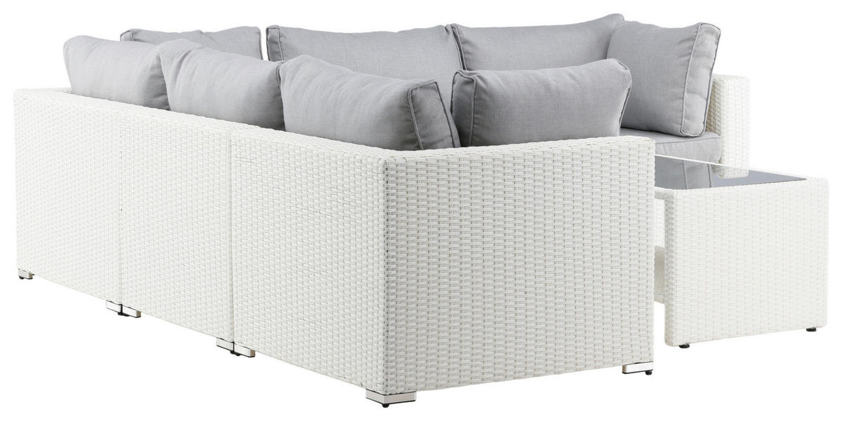 LOUNGEGARNITUR 87/249 cm  - Hellgrau, KONVENTIONELL, Kunststoff (87/249cm) - Gardenson