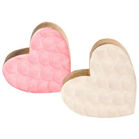 DEKOHERZ - Rosa/Weiß, LIFESTYLE, Holz (11,5/3,5cm)