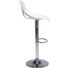 BARHOCKER Chromfarben, Weiß - Chromfarben/Weiß, Design, Kunststoff/Metall (45/85/50cm) - KARE-Design