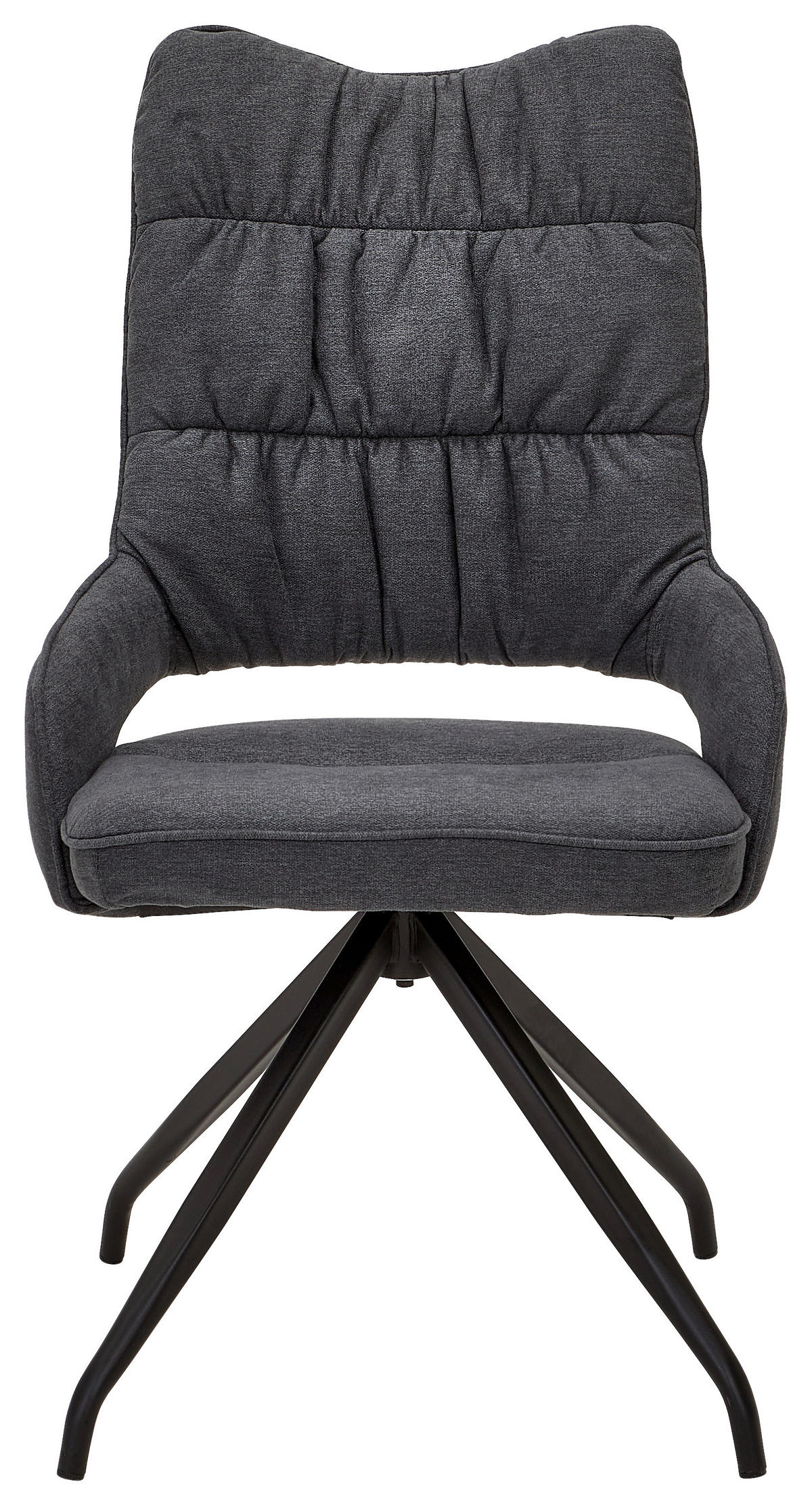 STOL vävt tyg  - svart/antracit, Design, metall/textil (55/98/64cm) - Hom`in