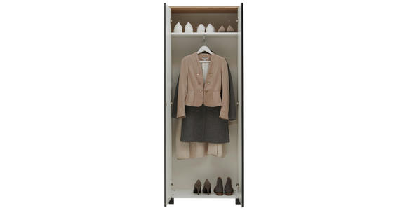 GARDEROBE 6-teilig  in 260/193/40 cm  - Eichefarben/Anthrazit, Design, Holz/Holzwerkstoff (260/193/40cm) - Dieter Knoll