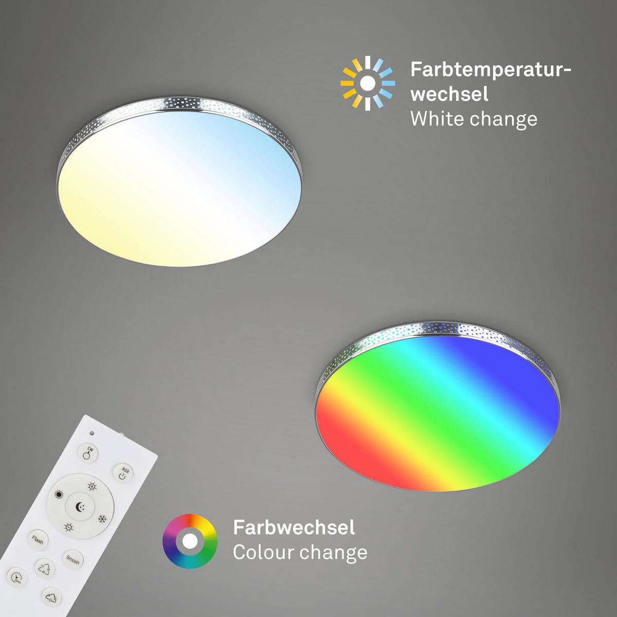 KUPAONSKA LED SVJETILJKA STRO  - boje kroma, Basics, metal (35,5/6,5cm)