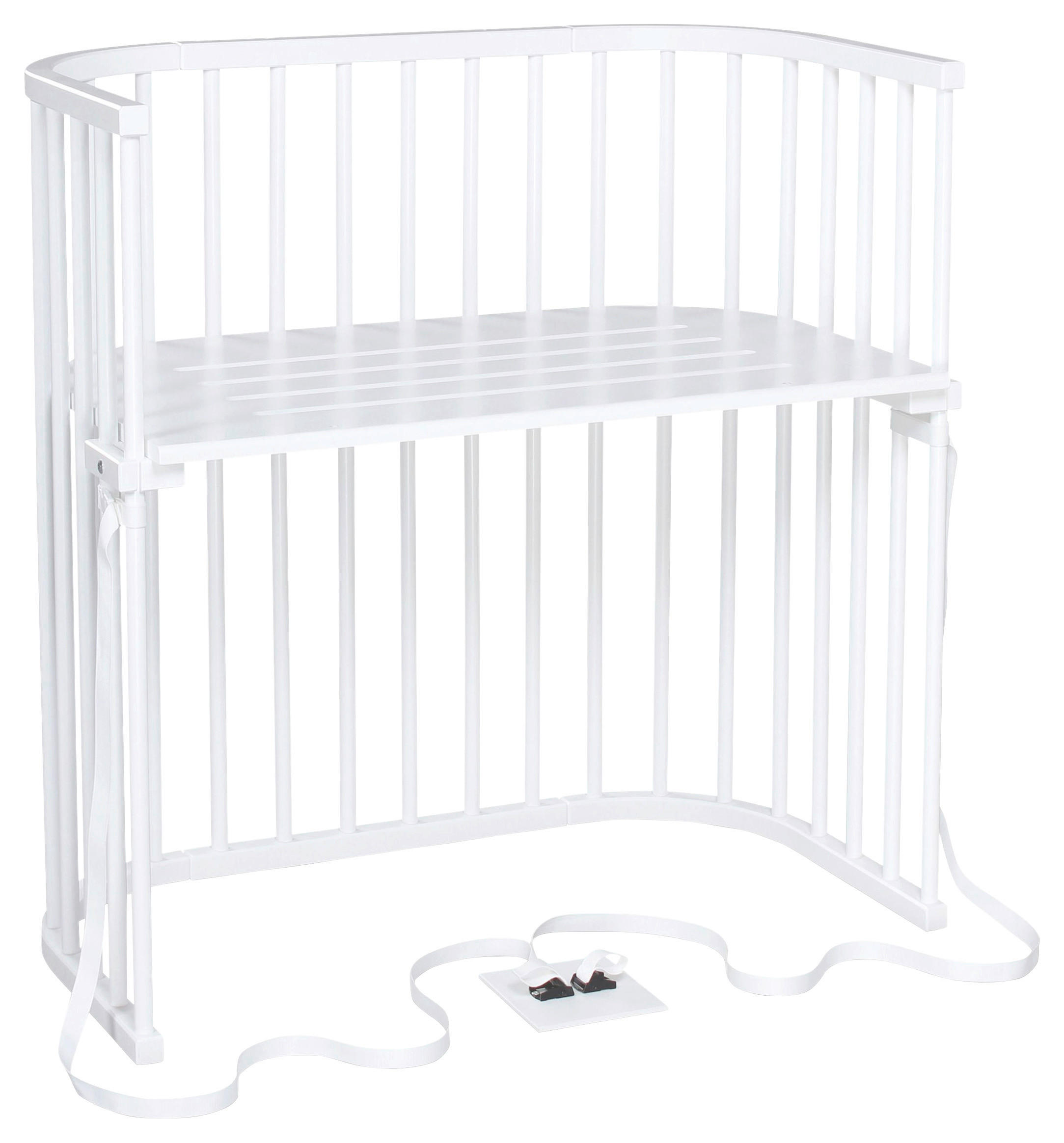 BEISTELLBETT Babybay Boxspring 94/54/96,5 cm - Weiß, Basics, Holz (94/54/96,5cm) - Babybay