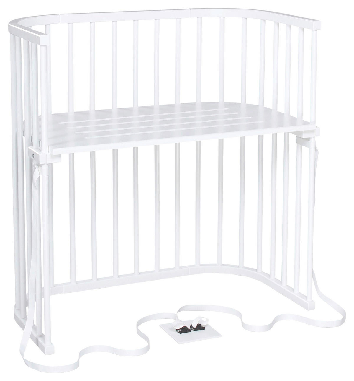 BEISTELLBETT Babybay Boxspring 94/54/96,5 cm  - Weiß, Basics, Holz (94/54/96,5cm) - Babybay