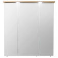 SPIEGELSCHRANK 65/72/20 cm  - Chromfarben/Eichefarben, KONVENTIONELL, Glas/Holzwerkstoff (65/72/20cm) - Xora