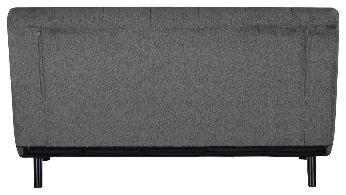 SCHLAFSOFA Webstoff Dunkelgrau  - Dunkelgrau/Schwarz, Design, Holz/Textil (143/82/88cm) - Carryhome