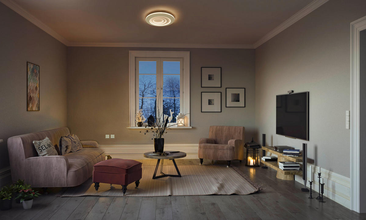 LED-DECKENLEUCHTE 50,5/6 cm   - Weiß, Basics, Metall (50,5/6cm) - Ledvance