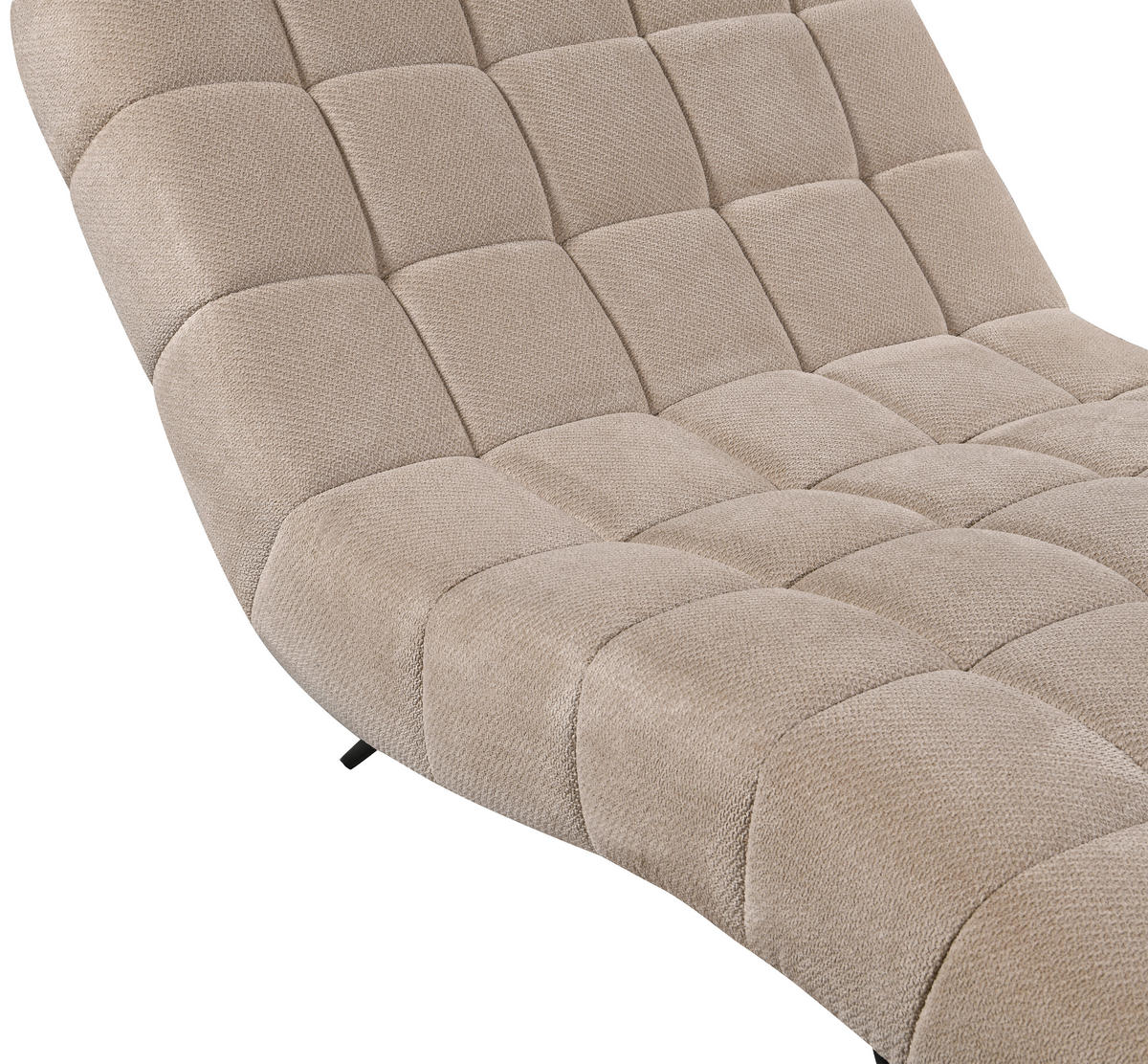 RELAXAČNÍ VÁLENDA, textil, krémová - černá/krémová, Design, kov/textil (118/83/168cm) - MID.YOU