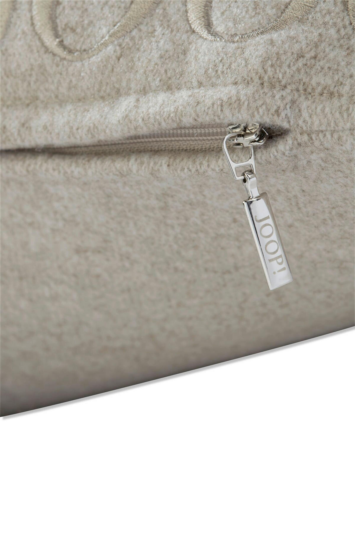 KISSENHÜLLE J! Fine Signature grau 50/50 cm  - Grau, Design, Textil (50/50cm) - Joop!