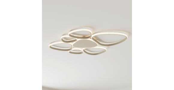 LED-DECKENLEUCHTE Acrux 89,5/79/4 cm  - Sandfarben, Design, Kunststoff/Metall (89,5/79/4cm) - Novel