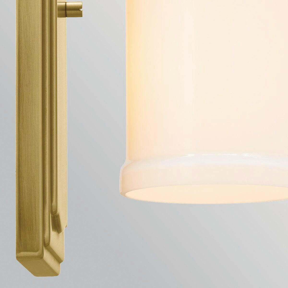 WANDLEUCHTE Kichler 30,5/12,7/15,9 cm  - Messingfarben, KONVENTIONELL, Glas/Metall (30,5/12,7/15,9cm) - Elstead Lighting