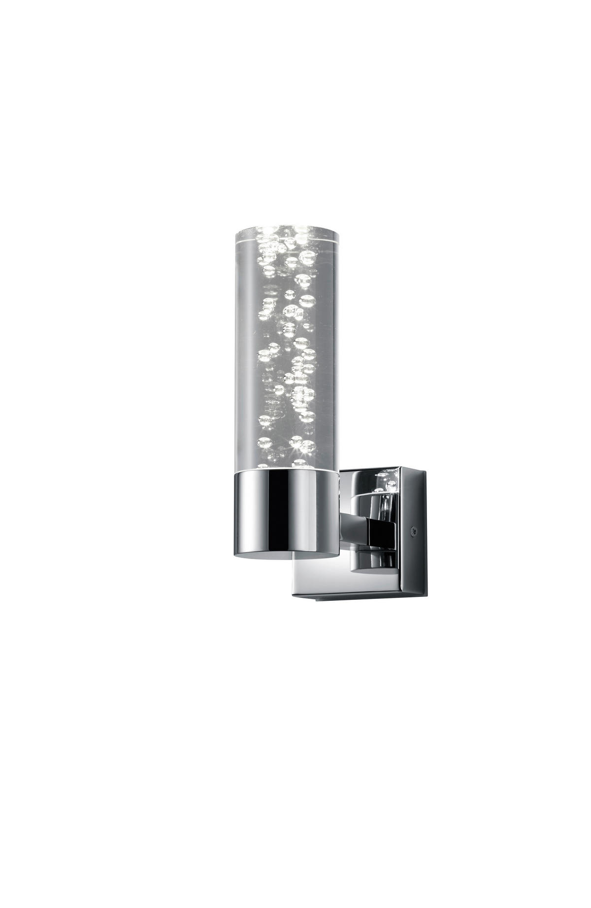 BADEZIMMER-WANDLEUCHTE Bolsa   - Klar/Chromfarben, Design, Kunststoff/Metall (19,0/7,0/12,0cm) - Trio Leuchten