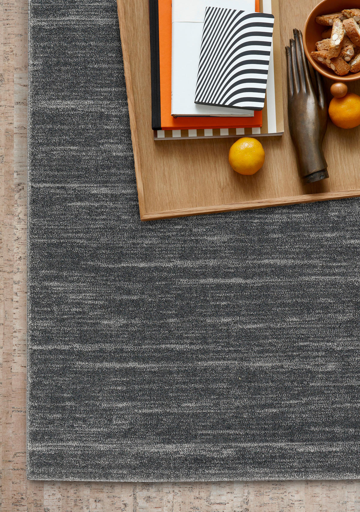 WEBTEPPICH 160/230 cm Balance Dunkelgrau  - Dunkelgrau, Basics, Textil (160/230cm) - Schöner Wohnen