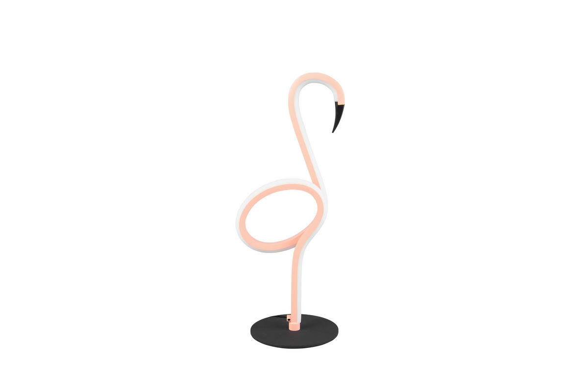 LED BORDSLAMPA - pink/svart, Design, metall (14,5/12/35cm)