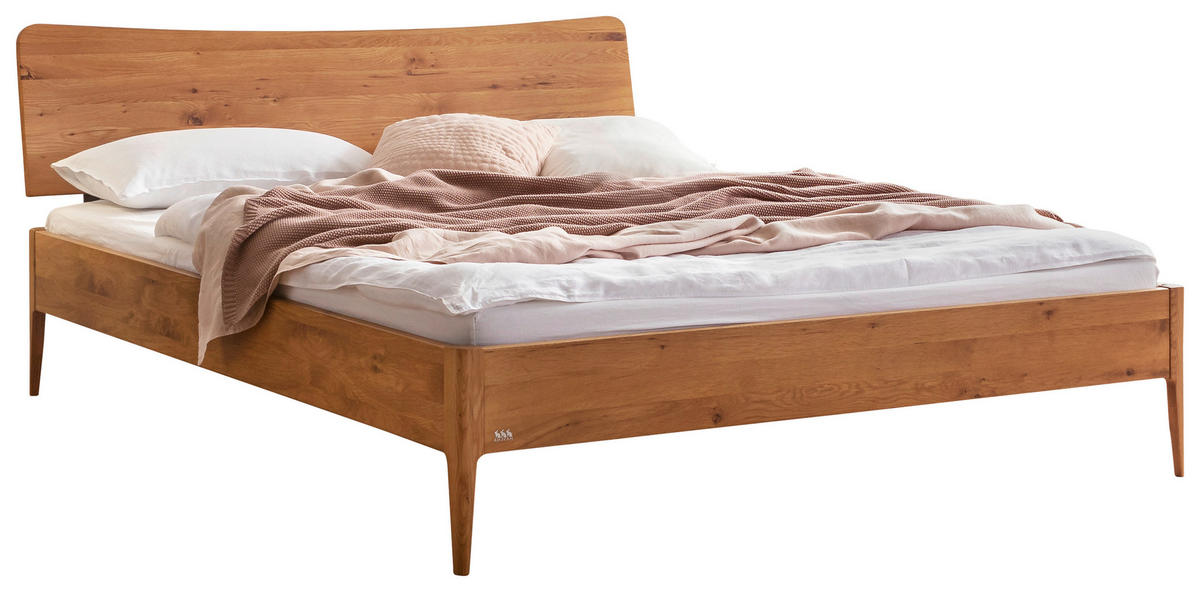 BETT 160/200 cm  in Wildeiche  - Wildeiche, KONVENTIONELL, Holz (160/200cm) - Hasena