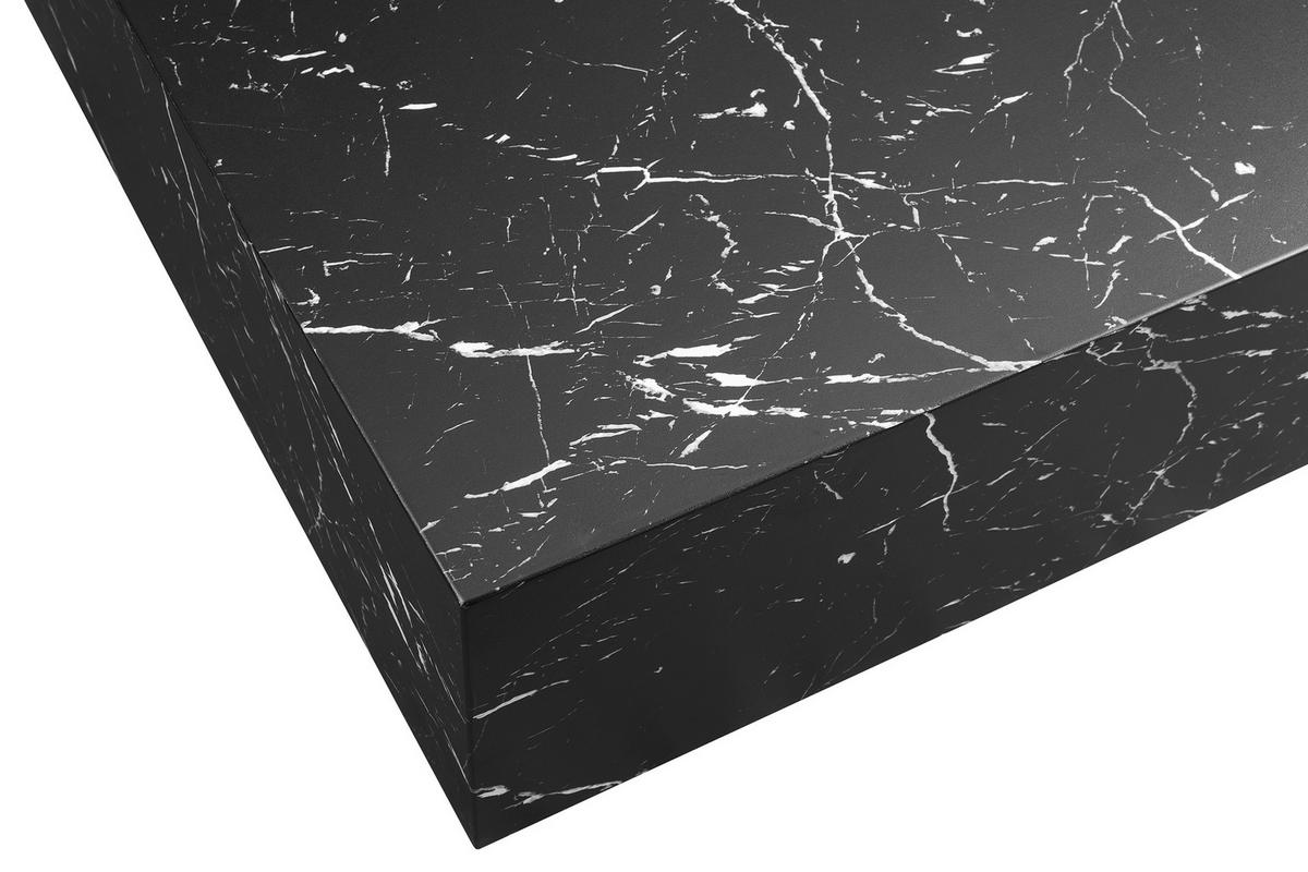 COUCHTISCH 90/90/35 cm quadratisch Schwarz  - Schwarz, Design, Holzwerkstoff (90/90/35cm) - Livetastic