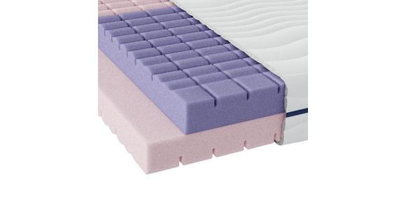 KOMFORTSCHAUMMATRATZE 90/200 cm Höhe ca. 18 cm  - Weiß, Basics, Textil (90/200cm) - Sleeptex