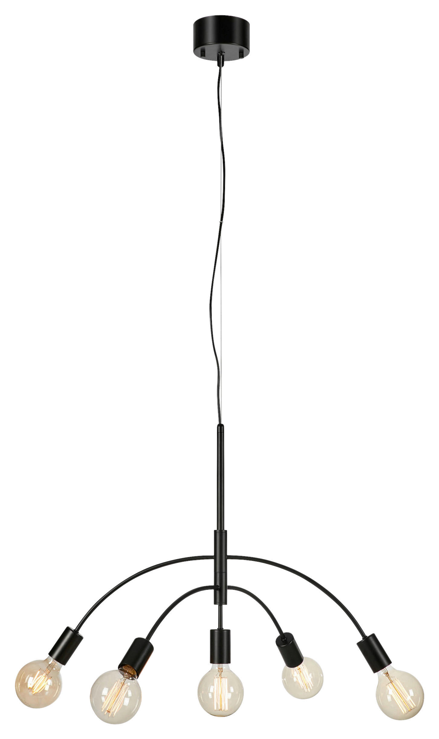 Markslöjd Hängeleuchte Cygnus Schwarz 70x50x70 cm