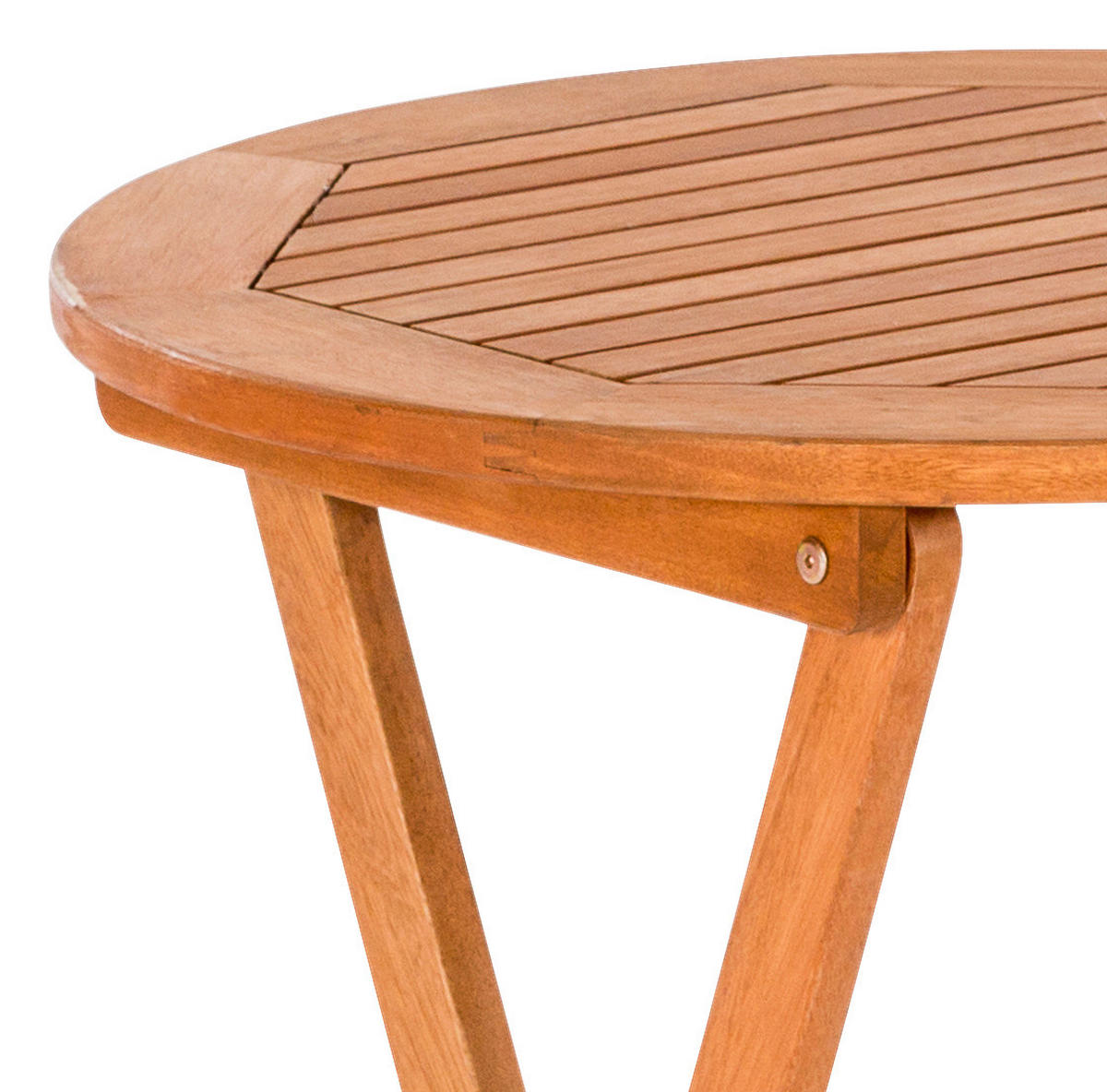GARTENKLAPPTISCH 80/75/80 cm Holz Naturfarben rund  - Naturfarben, KONVENTIONELL, Holz (80/75/80cm) - Gardenson
