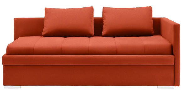 LIEGE Webstoff Rot - Chromfarben/Rot, KONVENTIONELL, Kunststoff/Textil (217/85/104cm) - Venda