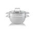 HRNEC VHODNÝ K DUŠENÍ - čiré/barvy nerez oceli, Basics, kov/sklo (26cm) - HOMEWARE